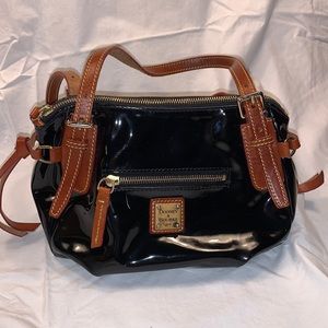 Dooney & Bourke vintage patent leather bag black